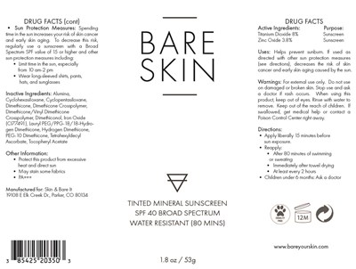 Package Label (Bare 203)